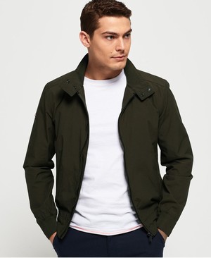 Superdry Montauk Harrington Férfi Kabát Khaki | JSWRC4951